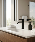 Montebello Black Single Hole Bathroom Faucet Aquabrass