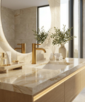 Montebello Brushed Gold Single Hole Bathroom Faucet