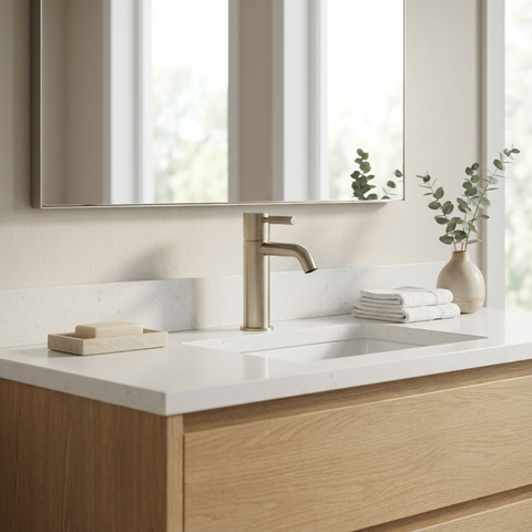 Montebello Brushed Nickel Single Hole Bathroom Faucet