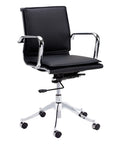 Morgan Onyx Faux Leather Office Chair-1