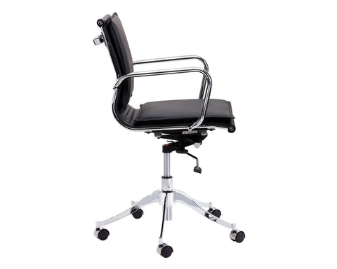 Morgan Onyx Faux Leather Office Chair-3