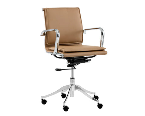 Morgan Tan Faux Leather Office Chair-2