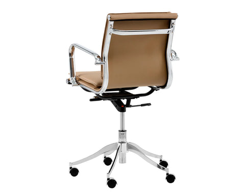 Morgan Tan Faux Leather Office Chair-3