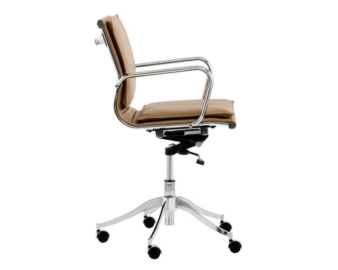 Morgan Tan Faux Leather Office Chair-4