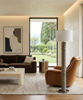 Moringa Charcoal Grey Floor Lamp