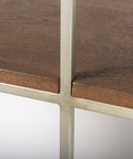 Morris Silver Metal & Solid Mango Wood 6 Tier Shelving Unit -7