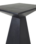 Moulin Sandblasted Black Mango Wood End Table-3