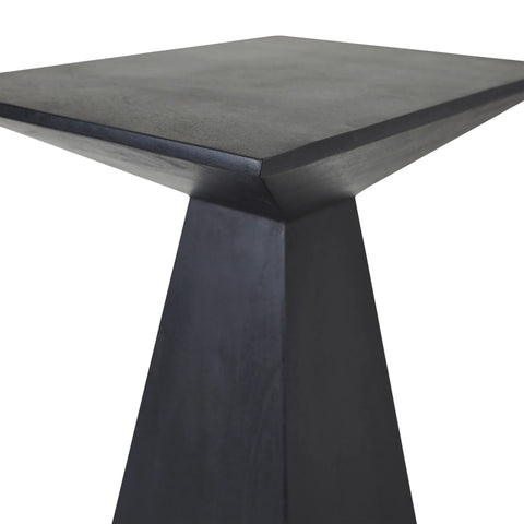 Moulin Sandblasted Black Mango Wood End Table-3