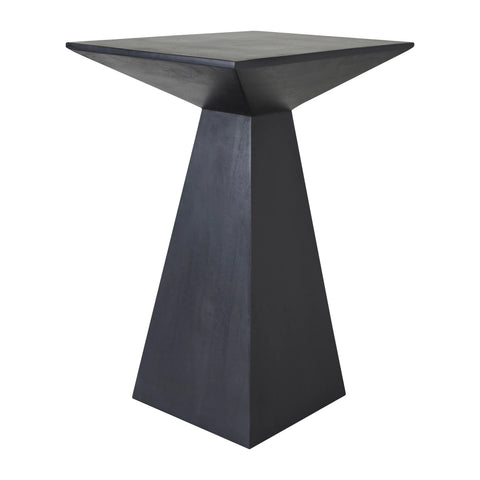 Moulin Sandblasted Black Mango Wood End Table-4