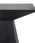 Moulin Sandblasted Black Mango Wood End Table-5