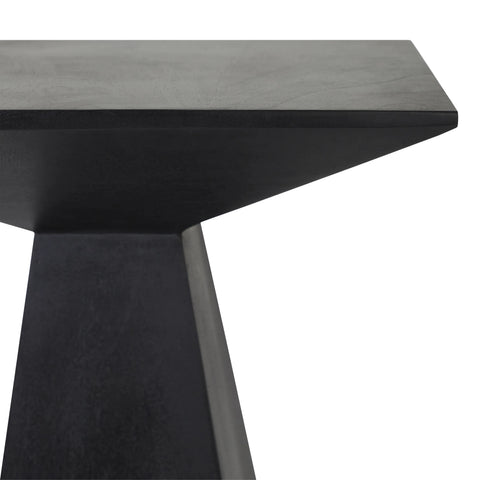 Moulin Sandblasted Black Mango Wood End Table-5