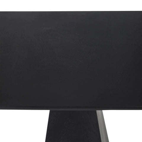 Moulin Sandblasted Black Mango Wood End Table-6