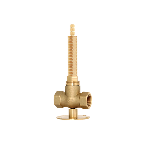 N1206 1/2-Inch Single-Outlet Shower Shut-Off Rough-In Valve - Aquabrass