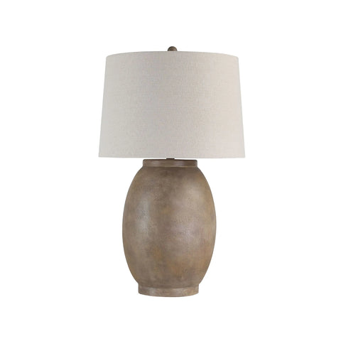 Naima Brown Wood Look Table Lamp -1