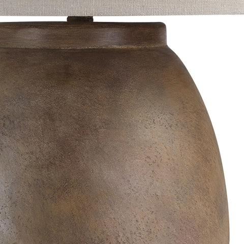 Naima Brown Wood Look Table Lamp -3