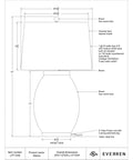 Naima Brown Wood Look Table Lamp -4