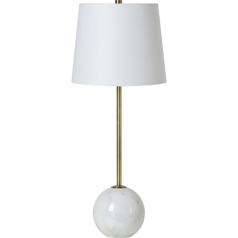 Naomi White Marble Table Lamps (Set of 2) -3
