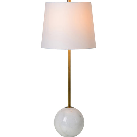 Naomi White Marble Table Lamps (Set of 2) -4