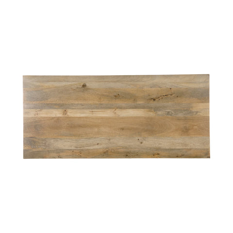 Natural wood dining table for 4 to 6 people