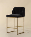 Nevin Grey Modern Upholstered Counter Stool 