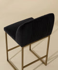 Nevin Grey Modern Upholstered Counter Stool -1
