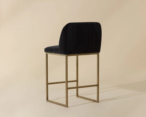 Nevin Grey Modern Upholstered Counter Stool -3