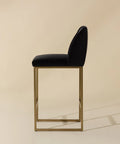 Nevin Grey Modern Upholstered Counter Stool -4