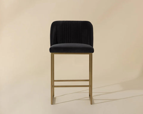 Nevin Grey Modern Upholstered Counter Stool -5