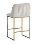 Nevin Muslin Modern Upholstered Counter Stool-2