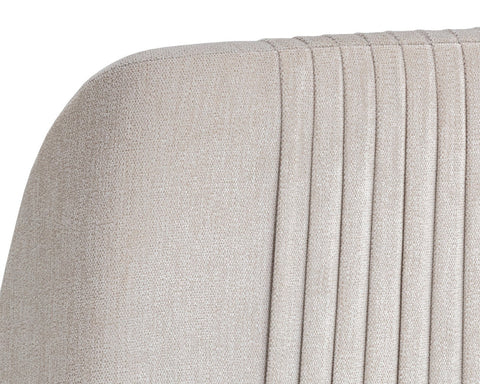 Nevin Muslin Modern Upholstered Counter Stool-5