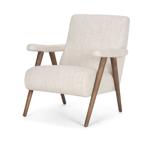 Nico Oatmeal Fabric Accent Chair-1