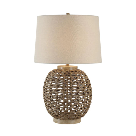 Noa Natural Woven Rope Table Lamp-1