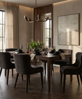 Nolan Charcoal Upholstered Dining Chair - Mercana