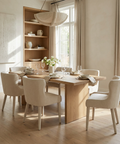 Nolan Cream Upholstered Dining Chair Mercana