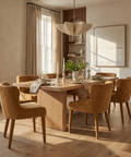 Nolan Rust Upholstered Dining Chair Mercana
