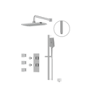 Non-Shared Thermostatic Shower Kit with 3 Body Jets - Aquabrass
