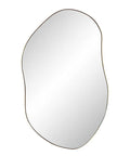 Noria Burnished Brass Modern Wall Mirror -2