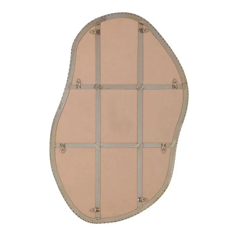 Noria Burnished Brass Modern Wall Mirror -3