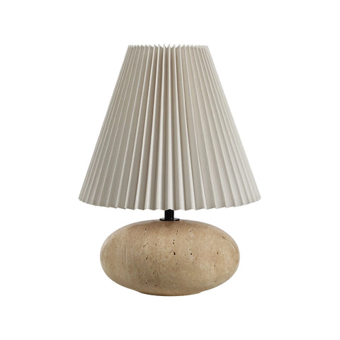 Noto Beige Travertine Table Lamp -1