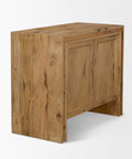 Notts Brown Solid Mango Wood Accent Cabinet -4