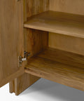 Notts Brown Solid Mango Wood Accent Cabinet -6