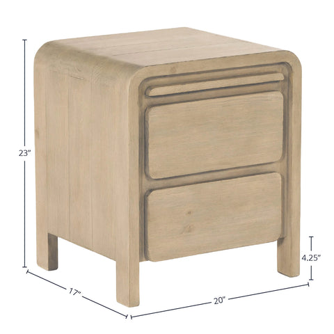 Opera Two Drawer - Nightstand LH