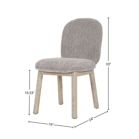 Oasis Oatmeal Modern Upholstered Dining Chair -8