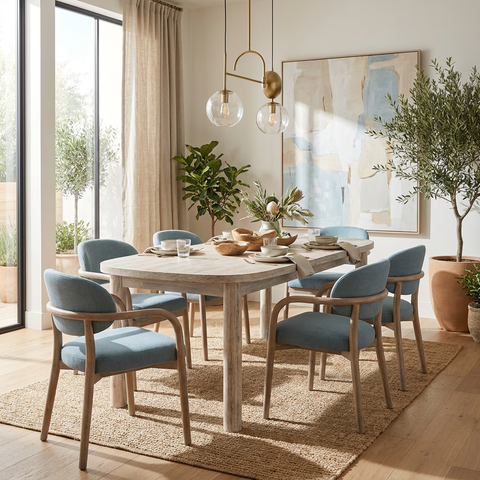 Oasis Solid Acacia Extendable Dining Table