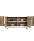 fluted solid wood sideboard cabinet