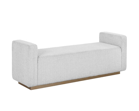 Odette Silverstone Channel Tufted Bench-1