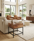 Ojas Natural Mango Wood End Table