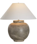 Olivia Olive Wash Ceramic Table Lamp-3