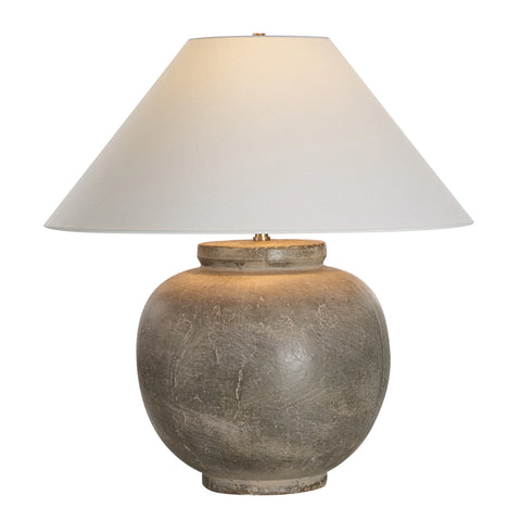 Olivia Olive Wash Ceramic Table Lamp-3