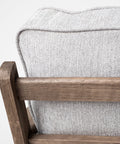 Olympus VI Frost Grey Performance Fabric & Brown Beechwood Accent Chair-3
